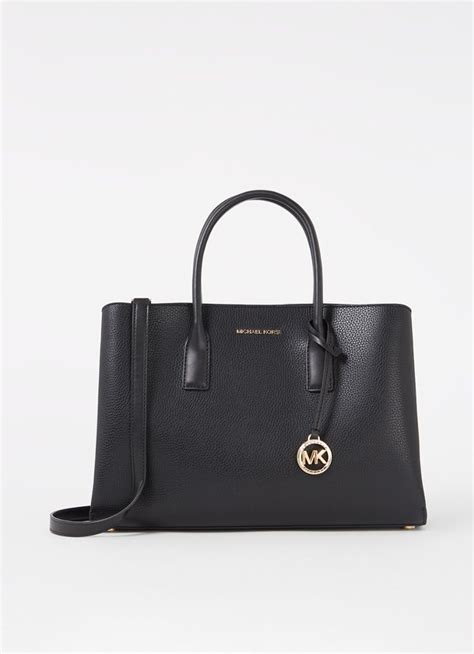 michael kors tas leer|Tas Ruthie van getrommeld leer, groot .